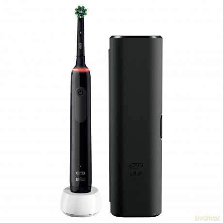 Oral B Electric toothbrush Pro3 3500 Black CrossAction with travel case