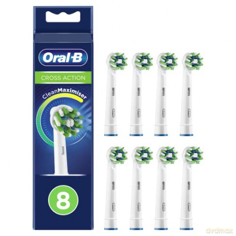 Oral B Replacement brush heads with Clean Maxi MisA CrossAction technology - Variant: 8 pcs