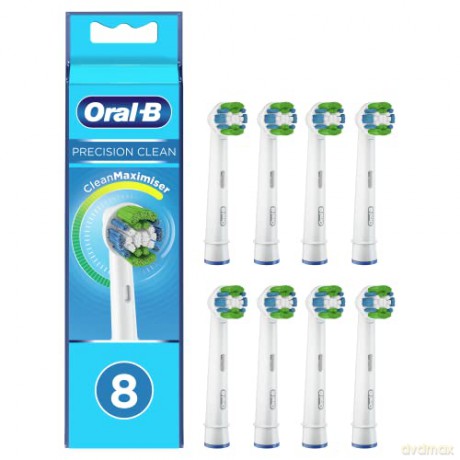 Oral B Replacement brush heads with Clean Maxi miser Precision Clean - Variant: 8 pcs