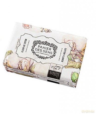 Panier des Sens Extra gentle natural soap with shea butter Cotton Flower (Extra-Soft Vegetable Soap) 200 g