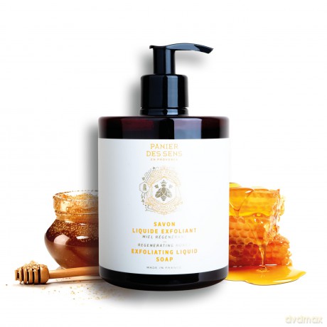 Panier des Sens Regenerating Honey liquid soap (Exfoliating Marseille Soap) 500 ml