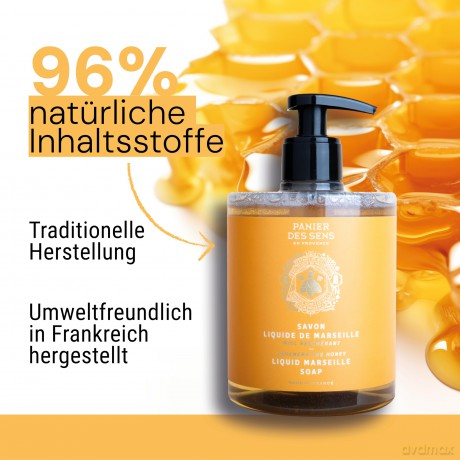 Panier des Sens Regenerating Honey liquid soap (Liquid Marseille Soap) 500 ml