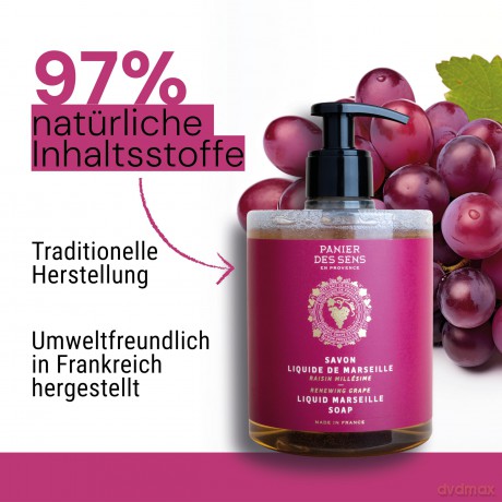 Panier des Sens Renewing Grape liquid soap (Liquid Marseille Soap) 500 ml