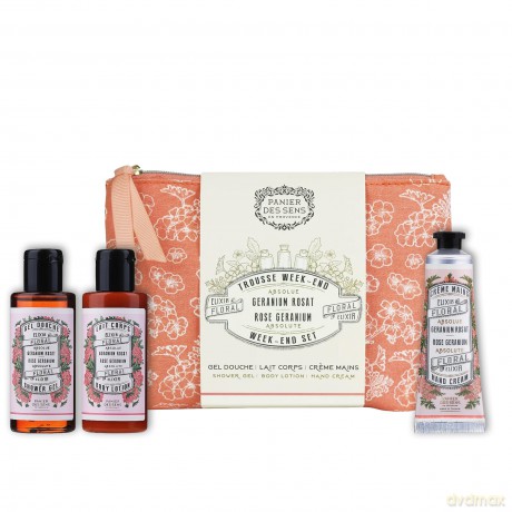 Panier des Sens Rose Geranium Travel Set