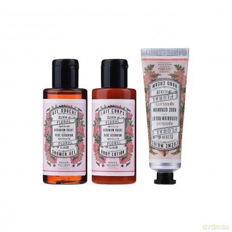 Panier des Sens Rose Geranium Travel Set