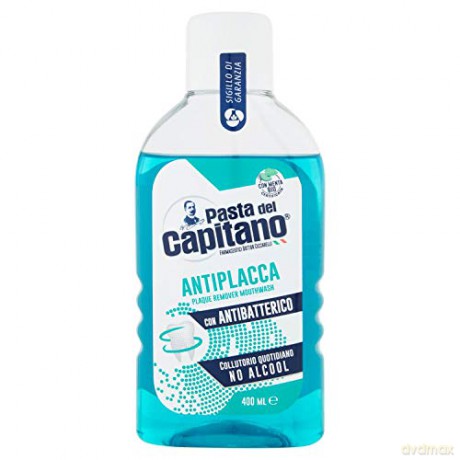 Pasta del Capitano Mouthwash with zinc against dental plaque 400 ml