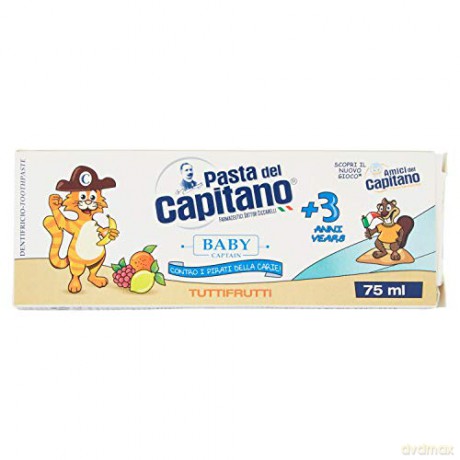 Pasta del Capitano Toothpaste for children 3+ with fruit flavor 75 ml