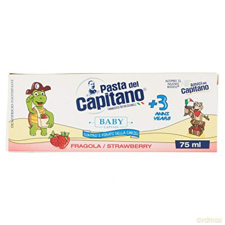 Pasta del Capitano Toothpaste for children 3+ with strawberry flavor 75 ml