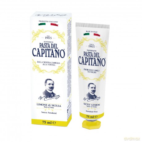 Pasta del Capitano Toothpaste with natural BIO lemon Capitano 1905 75 ml