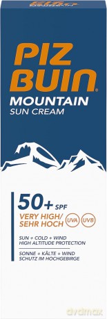Piz Buin Sunscreen with maximum protection SPF 50+ (Mountain Sun Cream) 50 ml