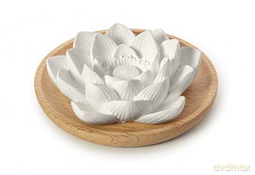 Primavera Aroma stone Lotus Flower on a wooden tray