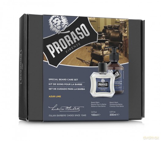 Proraso Azur Lime beard care gift set