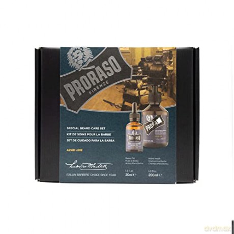 Proraso Azur Lime beard product gift set