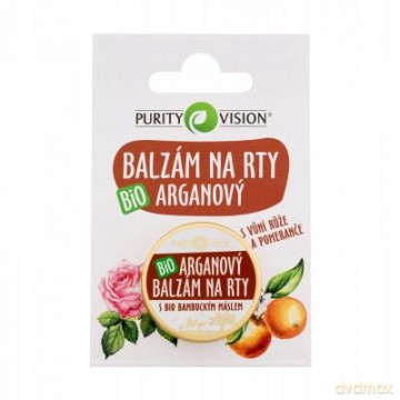 Purity Vision Caring BIO lip balm with the aroma of rose and orange 12 ml
