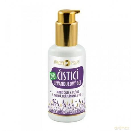 Purity Vision Organic Lavender cleansing gel with almonds, chamomile and vitamin E 100 ml