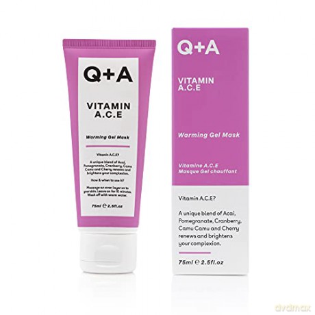 Q+A Antioxidant mask with vitamins A, C, E (Warming Gel Mask) 75 ml