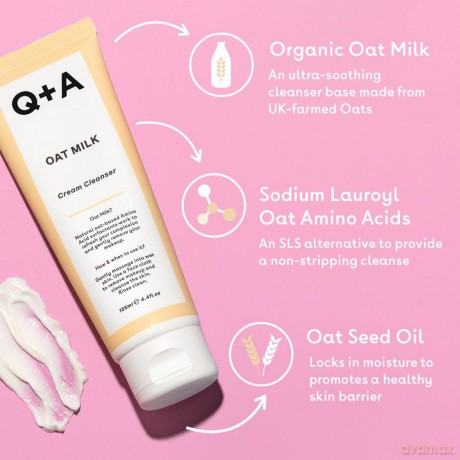 Q+A Q + A Creamy cleanser with oat milk, 125 ml