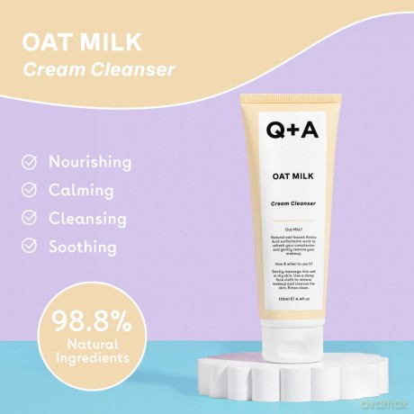 Q+A Q + A Creamy cleanser with oat milk, 125 ml