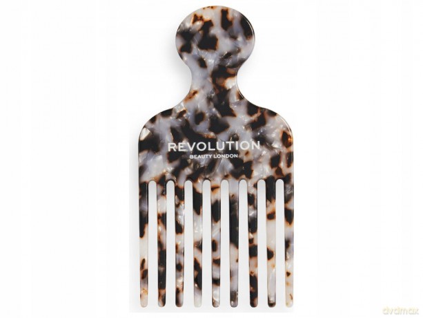 Revolution Haircare Curly Hair Comb Natura l Curl Afro Pick Comb Tortoiseshell