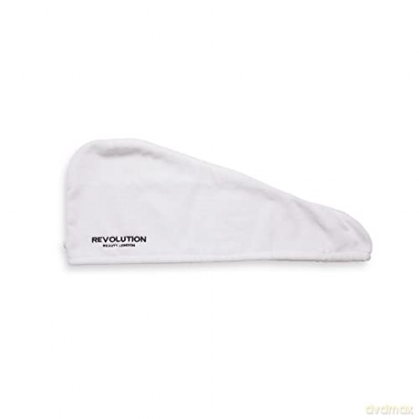 Revolution Haircare Elastic hair turban (Microfibre Hair Wrap) - Variant: Coral/White