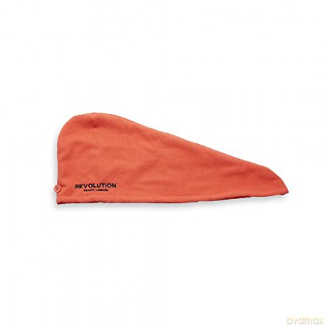 Revolution Haircare Elastic hair turban (Microfibre Hair Wrap) - Variant: Coral/White