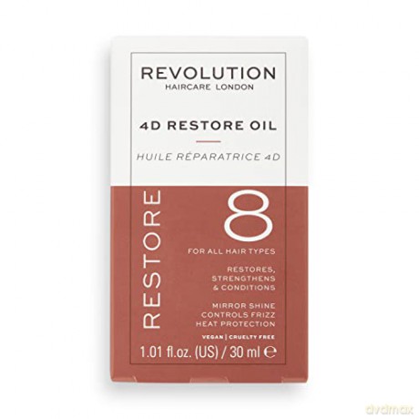 Revolution Haircare Regenerating oil for dry and damaged hair 8 (4D Restore Oil) 30 ml