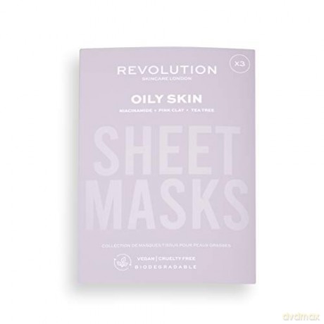 Revolution Skincare Biodegradable (Oily Skin Sheet Mask) Set (Oily Skin Sheet Mask)
