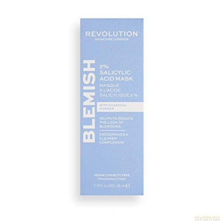 Revolution Skincare Blemish activated carbon face mask (2% Salicylic Acid Mask) 65 ml