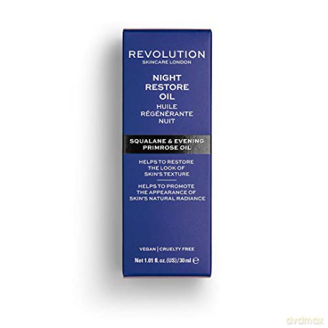 Revolution Skincare Skincare Night Restore Oil (Squalana And Evening Primrose Oil) 30 ml