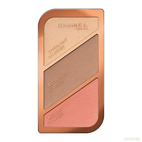 Rimmel Blush Palette By Kate Moss (Sculpting Pallette) 18.5 g - Shade: 002