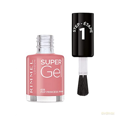 Rimmel Gel nail polish Super Gel 12 ml - Shade: 035 Pop Princess Pink
