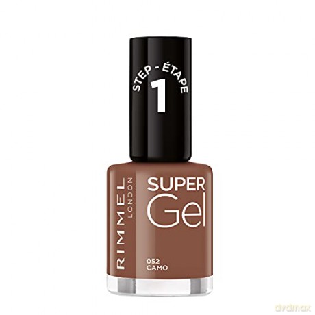 Rimmel Gel nail polish Super Gel 12 ml - Shade: 052 Camo