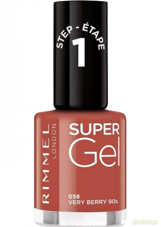Rimmel Gel nail polish Super Gel 12 ml - Shade: 058 Very Berry