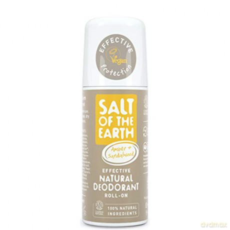 Salt Of The Earth Natural ball deodorant with ambergris and sandalwood ( Natu ral Roll On Deodorant) 75 ml