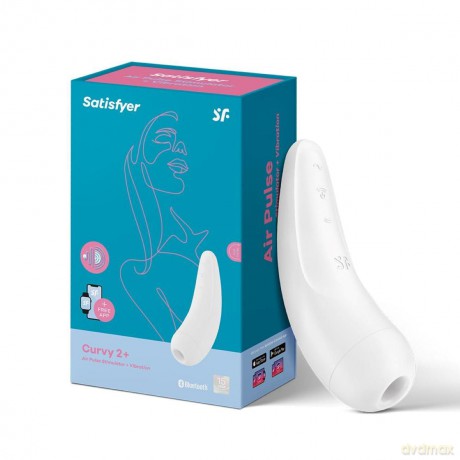 Satisfyer Curvy 2+ White clitoral stimulator