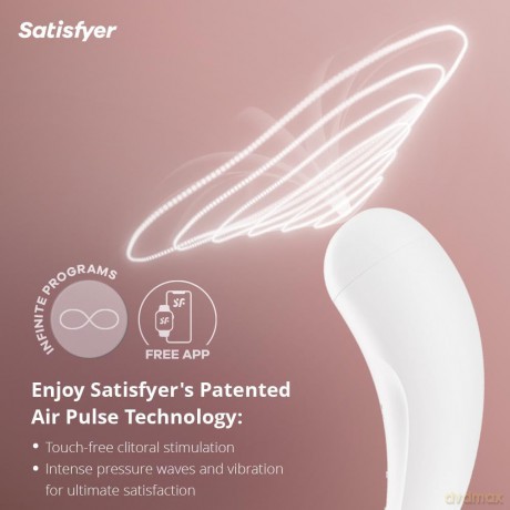 Satisfyer Curvy 2+ White clitoral stimulator