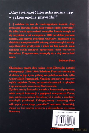 Literackie Notatki O Kompozycji - Bolesław Prus [KSIĄŻKA]