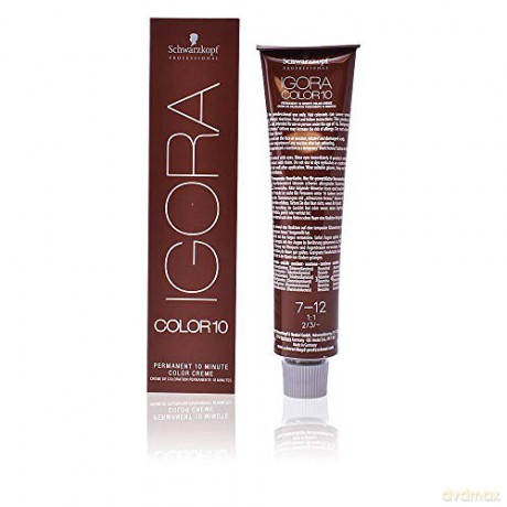 Schwarzkopf Professional 10-minute permanent hair color Igora Color 10 (Permanent 10 Minute Color Cream) 60 ml - Shade: 7-12