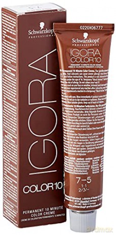 Schwarzkopf Professional 10-minute permanent hair color Igora Color 10 (Permanent 10 Minute Color Cream) 60 ml - Shade: 7-5