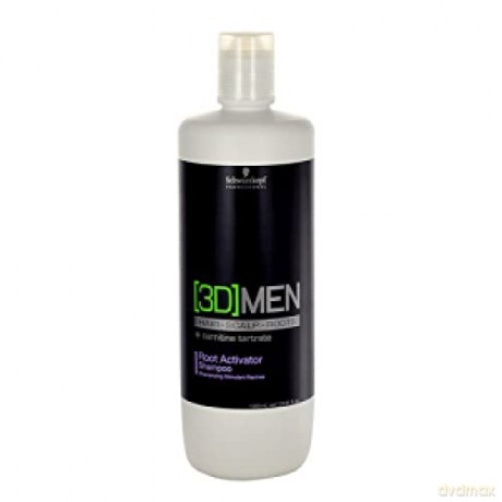 Schwarzkopf Professional Activating Shampoo For Men 3D (Root Activator Shampoo) - Volume: 1000 ml