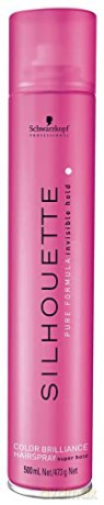 Schwarzkopf Professional Fixation spray for shiny hair color Silhouette (Color Brilliance Super Hold Hairspray) - Volume: 500 ml