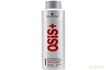 Schwarzkopf Professional Hairspray with light fixation and thermal protection Keep It Light (Heat Protection Hair spray) - Volume: 300 ml