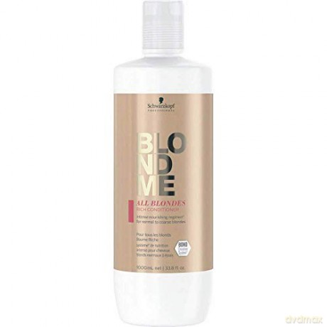 Schwarzkopf Professional Nourishing conditioner for normal and strong blonde hair All Blonde s (Rich Conditioner) - Volume: 1000 ml