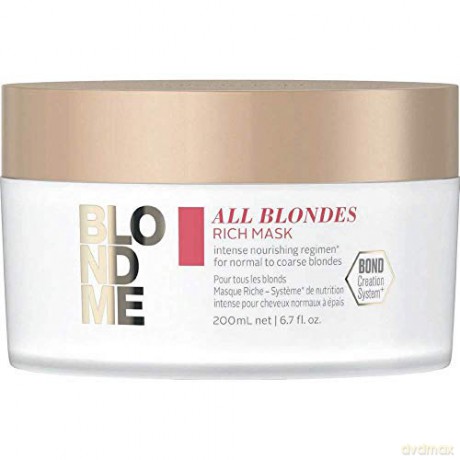 Schwarzkopf Professional Nourishing mask for normal and strong blonde hair All Blonde s (Rich Mask) - Volume: 200 ml