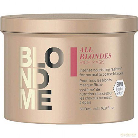 Schwarzkopf Professional Nourishing mask for normal and strong blonde hair All Blonde s (Rich Mask) - Volume: 500 ml