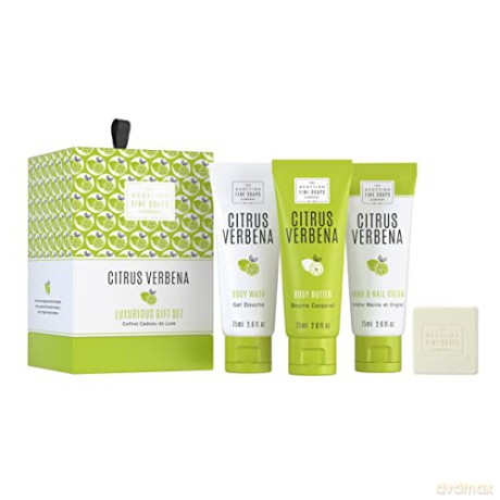 Scottish Fine Soaps Citrus Verbena Body Care (Luxurious Gift Set)