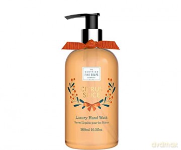 Scottish Fine Soaps Hand Wash 300ml Pump with Bow citrus spice