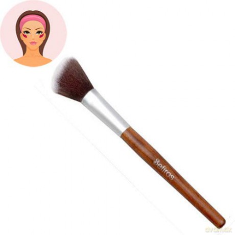 Sefiros Inclined to blush brush with a handle made of red wood Red Wood (Blush Brush Angular)