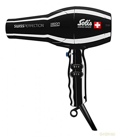 Solis Swiss Perfection Black hair dryer