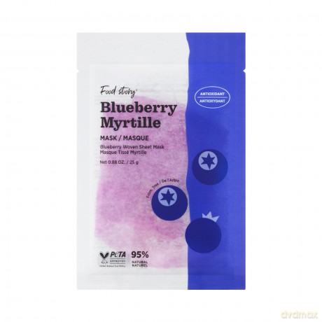 Soo´AE Blueberry Antioxidant Cloth Mask (Food Story Mask) 25 g